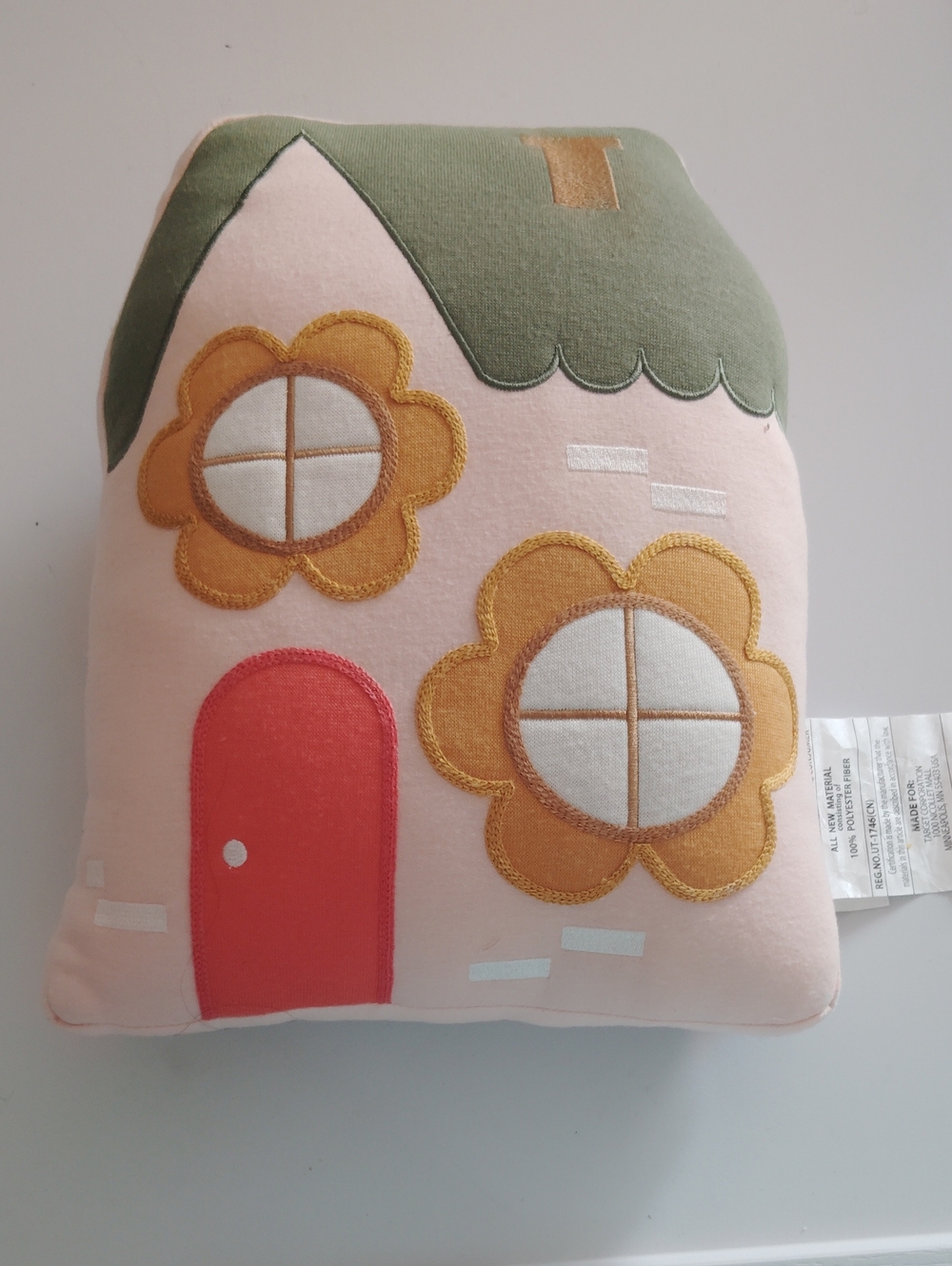 Pillowfort House Shaped Decorative Kids Room Throw Pillow Cottagecore NWT